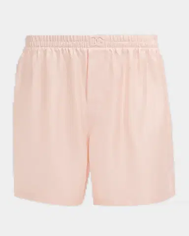 Dolce & Gabbana Men's Solid Pastel Silk Boxer Shorts | Thumbnail 2