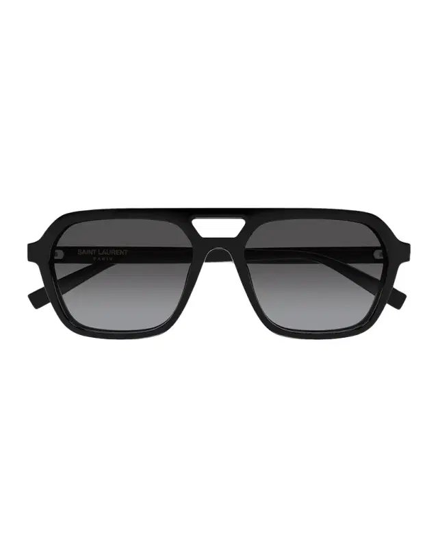 Saint Laurent Men's Acetate Navigator Sunglasses