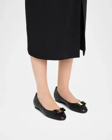 Ferragamo Varina Quilted Leather Ballerina Flats | Thumbnail 2 Ferragamo Varina Quilted Leather Ballerina Flats | Thumbnail 2