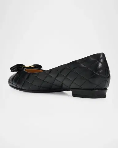 Ferragamo Varina Quilted Leather Ballerina Flats | Thumbnail 4 Ferragamo Varina Quilted Leather Ballerina Flats | Thumbnail 4
