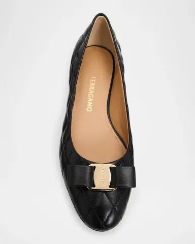 Ferragamo Varina Quilted Leather Ballerina Flats | Thumbnail 6 Ferragamo Varina Quilted Leather Ballerina Flats | Thumbnail 6