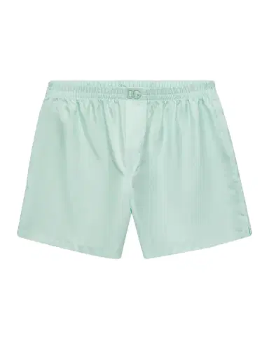 Dolce & Gabbana Men's Solid Pastel Silk Boxer Shorts | Thumbnail 3