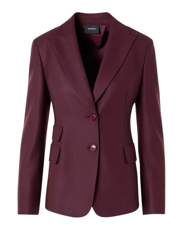 Akris Wool Stretch Fitted Sport Jacket