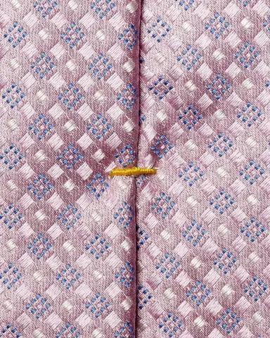 Eton Men's Geometric Basketweave Silk Tie | Thumbnail 4
