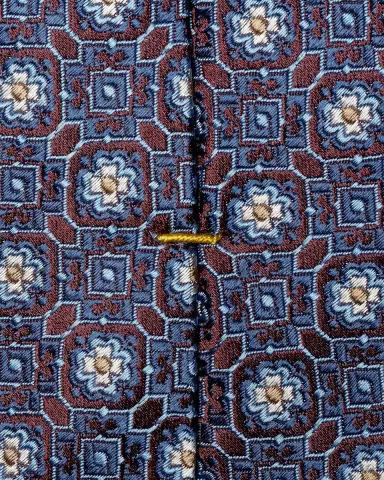 Eton Men's Medallion Jacquard Silk Tie | Thumbnail 4