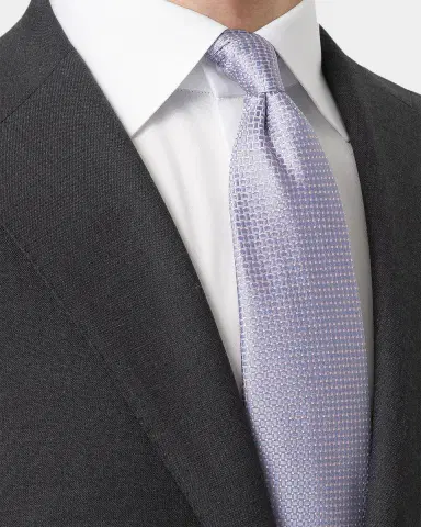 Eton Men's Basketweave Jacquard Silk Tie | Thumbnail 2