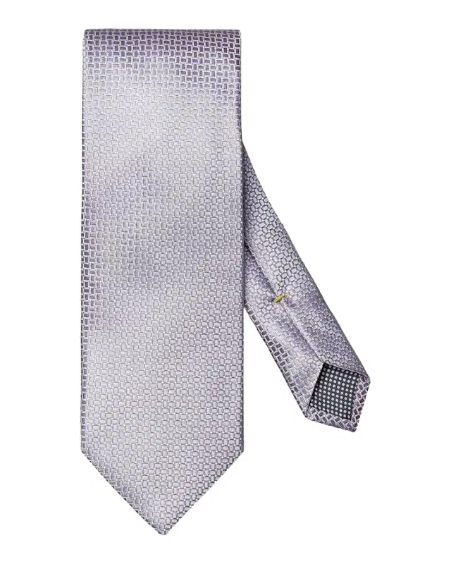 Eton Men's Basketweave Jacquard Silk Tie