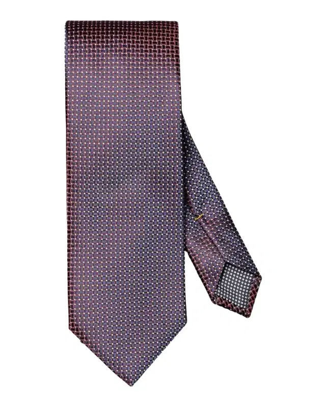 Eton Men's Basketweave Jacquard Silk Tie