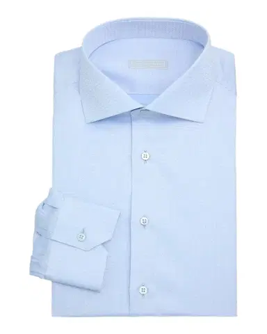 Stefano Ricci Men's Geometric Circle Cotton Dress Shirt | Thumbnail 1 Stefano Ricci Men's Geometric Circle Cotton Dress Shirt | Thumbnail 1