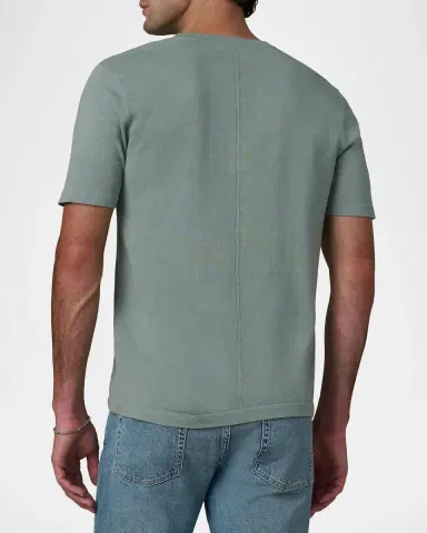 Joe's Jeans Men's Linen and Cotton Solid Henley T-Shirt | Thumbnail 3 Joe's Jeans Men's Linen and Cotton Solid Henley T-Shirt | Thumbnail 3
