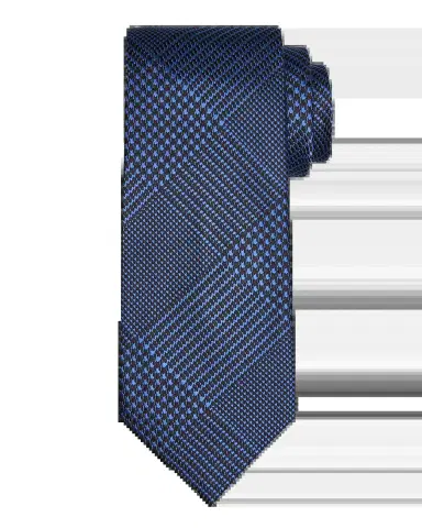 Tom Ford Men's Glen Plaid Linen Tie | Thumbnail 2