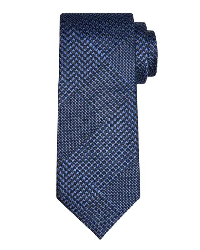 Tom Ford Men's Glen Plaid Linen Tie