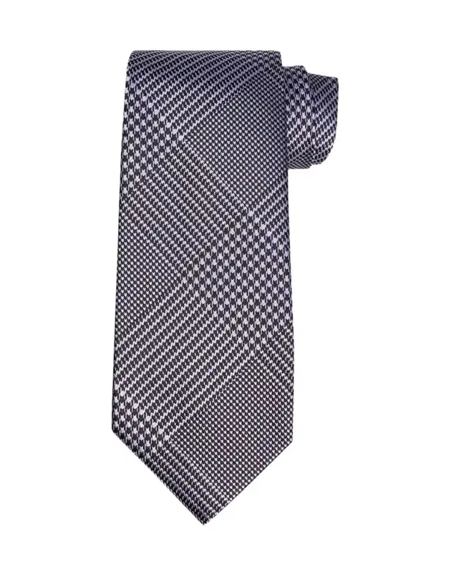 Tom Ford Men's Glen Plaid Linen Tie