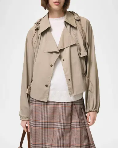 Burberry Rosewin Stretch-Nylon Double-Breasted Jacket | Thumbnail 3