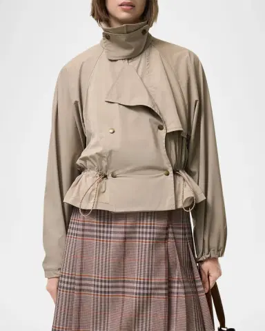 Burberry Rosewin Stretch-Nylon Double-Breasted Jacket | Thumbnail 4