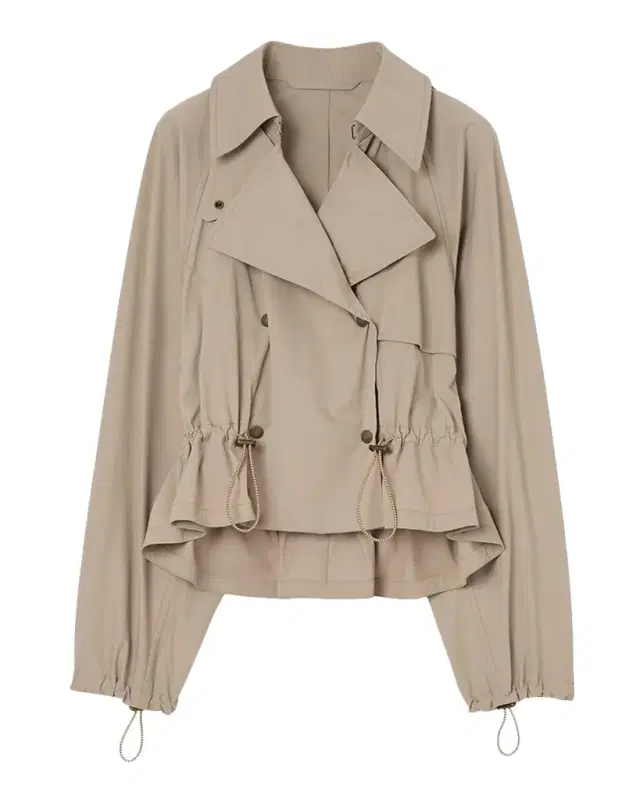 Burberry Rosewin Stretch-Nylon Double-Breasted Jacket