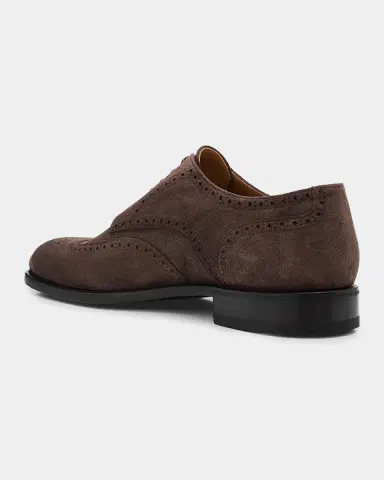 Kiton Men's Wingtip Suede Oxfords | Thumbnail 4