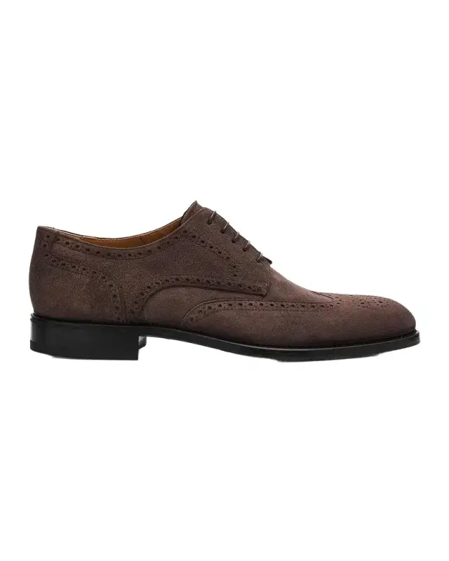 Kiton Men's Wingtip Suede Oxfords