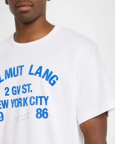 Helmut Lang Men's Varsity Logo Cotton T-Shirt | Thumbnail 5