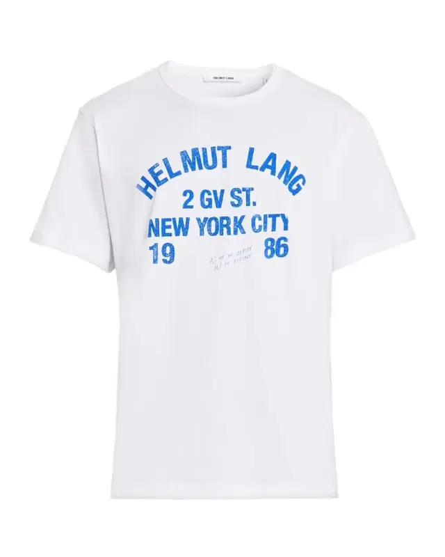 Helmut Lang Men's Varsity Logo Cotton T-Shirt