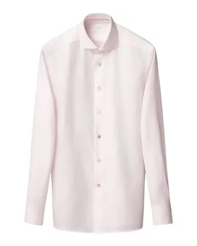 Eton Men's Cotton and Linen Solid Sport Shirt | Thumbnail 1 Eton Men's Cotton and Linen Solid Sport Shirt | Thumbnail 1