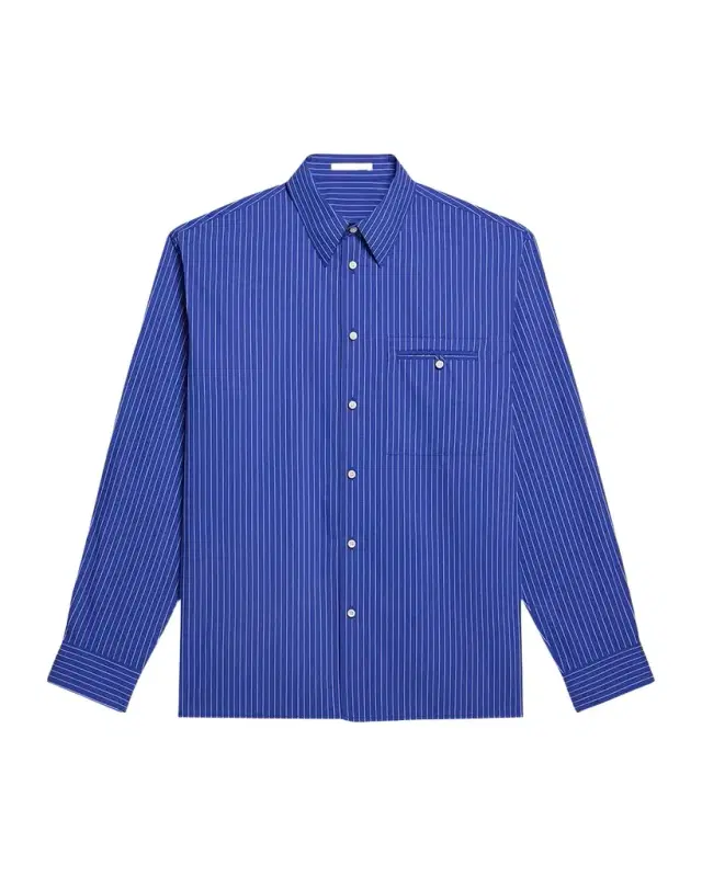 Helmut Lang Men's Pinstripe Poplin Double-Pocket Button-Down Shirt