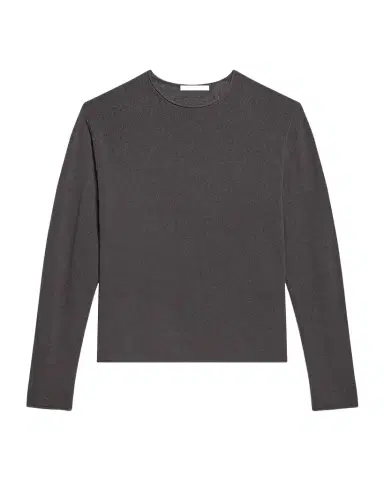 Helmut Lang Men's Textured Raw-Edge Crewneck Sweater | Thumbnail 1