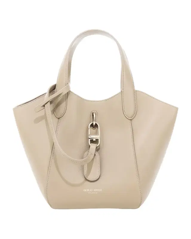 Giorgio Armani Small Geometric Leather Tote Bag