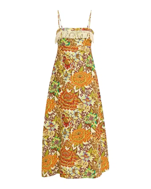 ALÉMAIS Lana Square-Neck Day Dress