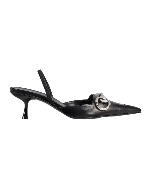 Boulevard 55MM Leather Slingback Pumps
