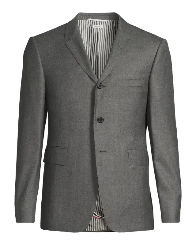 Thom Browne Men's Classic Wool Super 120S Wool Sport Jacket