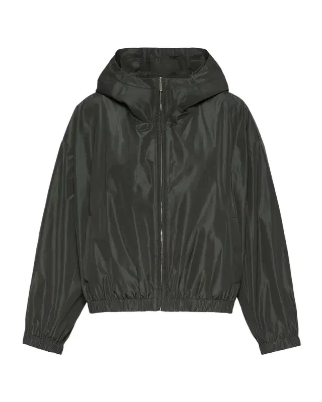 Max Mara Water-Repellent Taffeta Hooded Jacket