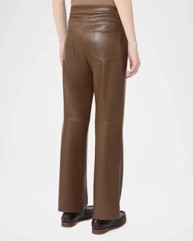 Max Mara Sublime Flare-Leg Coated Jersey Trousers | Thumbnail 3