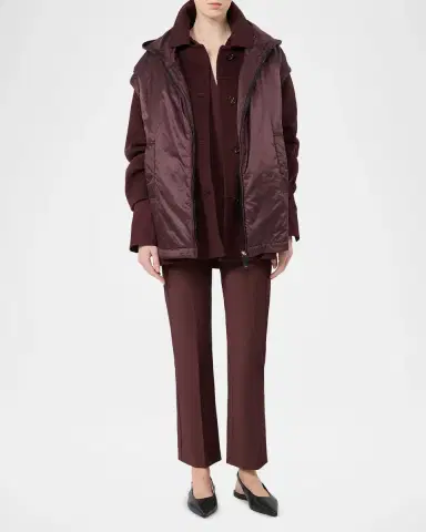 Max Mara Umanita Cropped Stretch Cotton Trousers | Thumbnail 2