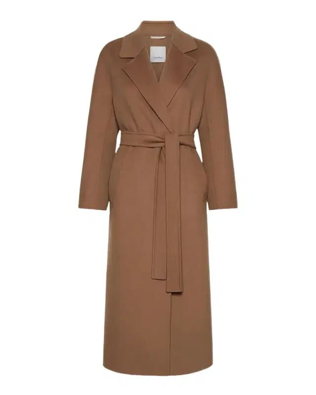 Max Mara Penelope Wrap-Front Wool Broadcloth Coat