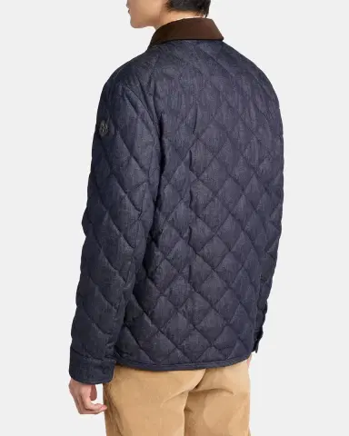 Moncler Grenoble Men's Cotton & Leather Quilted Jacket | Thumbnail 3