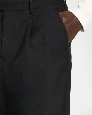 Vince Men's Twill Straight-Leg Pleated Trousers | Thumbnail 5 Vince Men's Twill Straight-Leg Pleated Trousers | Thumbnail 5