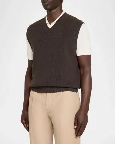 Vince Men's Cotton Rib-Knit Vest | Thumbnail 4