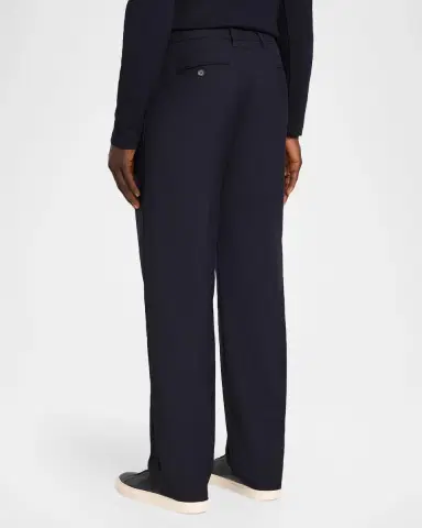 Vince Men's Twill Straight-Leg Pleated Trousers | Thumbnail 3 Vince Men's Twill Straight-Leg Pleated Trousers | Thumbnail 3