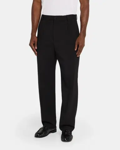 Frame Men's Tropical Wool Pleated Trousers | Thumbnail 4
