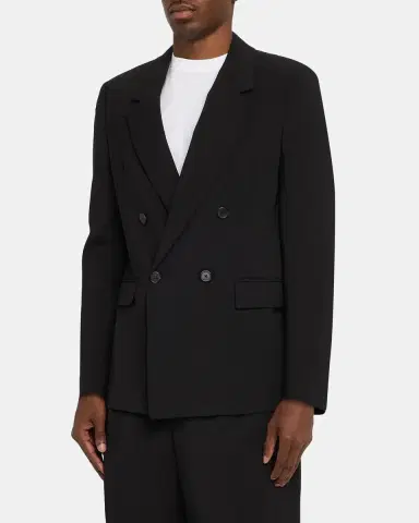 Frame Men's Tropical Wool Double-Breasted Blazer | Thumbnail 4
