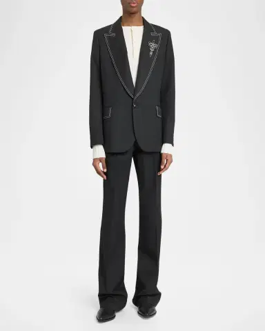 AMIRI Men's Western Lasso-Pin Single-Breasted Blazer | Thumbnail 2