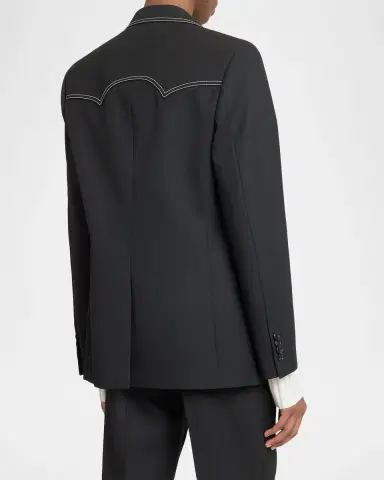 AMIRI Men's Western Lasso-Pin Single-Breasted Blazer | Thumbnail 3