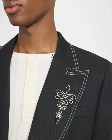 AMIRI Men's Western Lasso-Pin Single-Breasted Blazer | Thumbnail 5