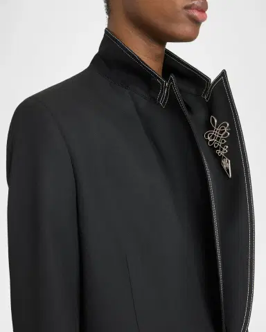 AMIRI Men's Western Lasso-Pin Single-Breasted Blazer | Thumbnail 6