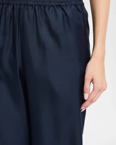 Loulou de Saison Alera Satin Wide-Leg Pants | Thumbnail 5
