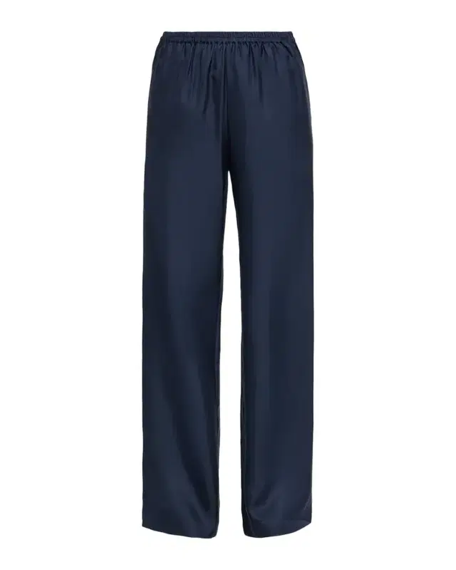 Loulou de Saison Alera Satin Wide-Leg Pants