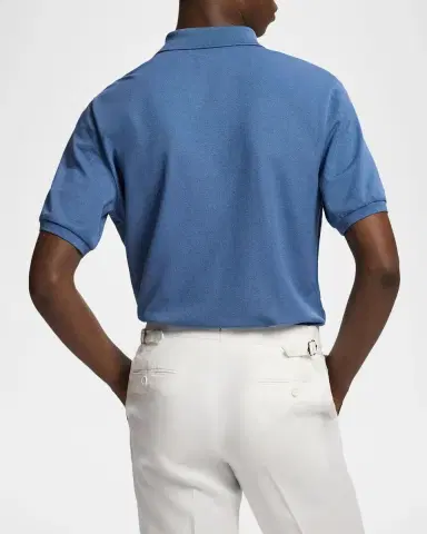 Ralph Lauren Men's Cashmere-Blend Polo Shirt | Thumbnail 3 Ralph Lauren Men's Cashmere-Blend Polo Shirt | Thumbnail 3