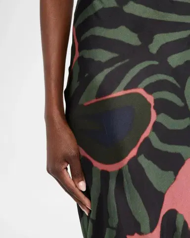 Dries Van Noten Multi-Print Satin Midi Skirt | Thumbnail 5 Dries Van Noten Multi-Print Satin Midi Skirt | Thumbnail 5