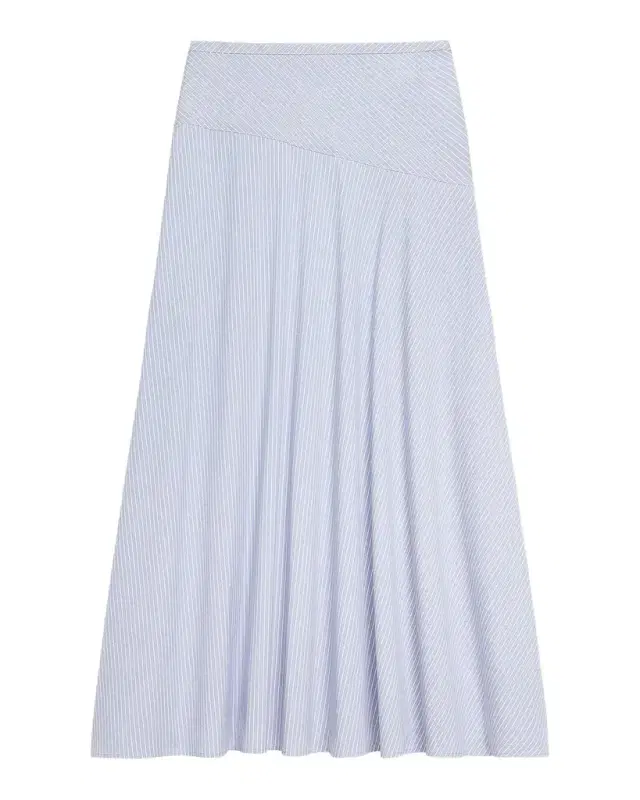 Theory Striped Cotton-Blend Maxi Skirt